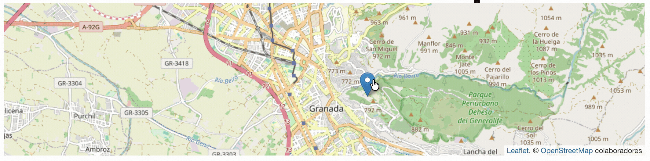 marcador arrastrable con leaflet