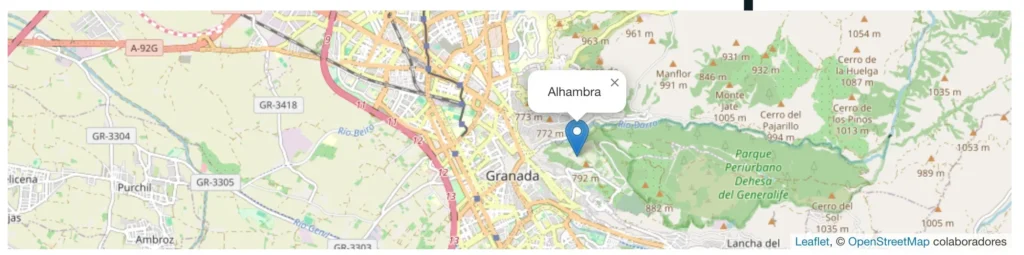 Marcador Nativo en Leaflet Map